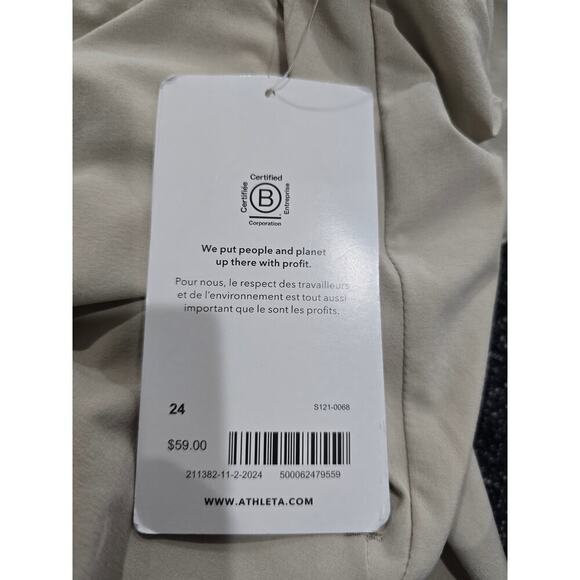 NWT Athleta Soho Skort Jupe Short mini Bone Beige Plus Size 24 active - Picture 8 of 10